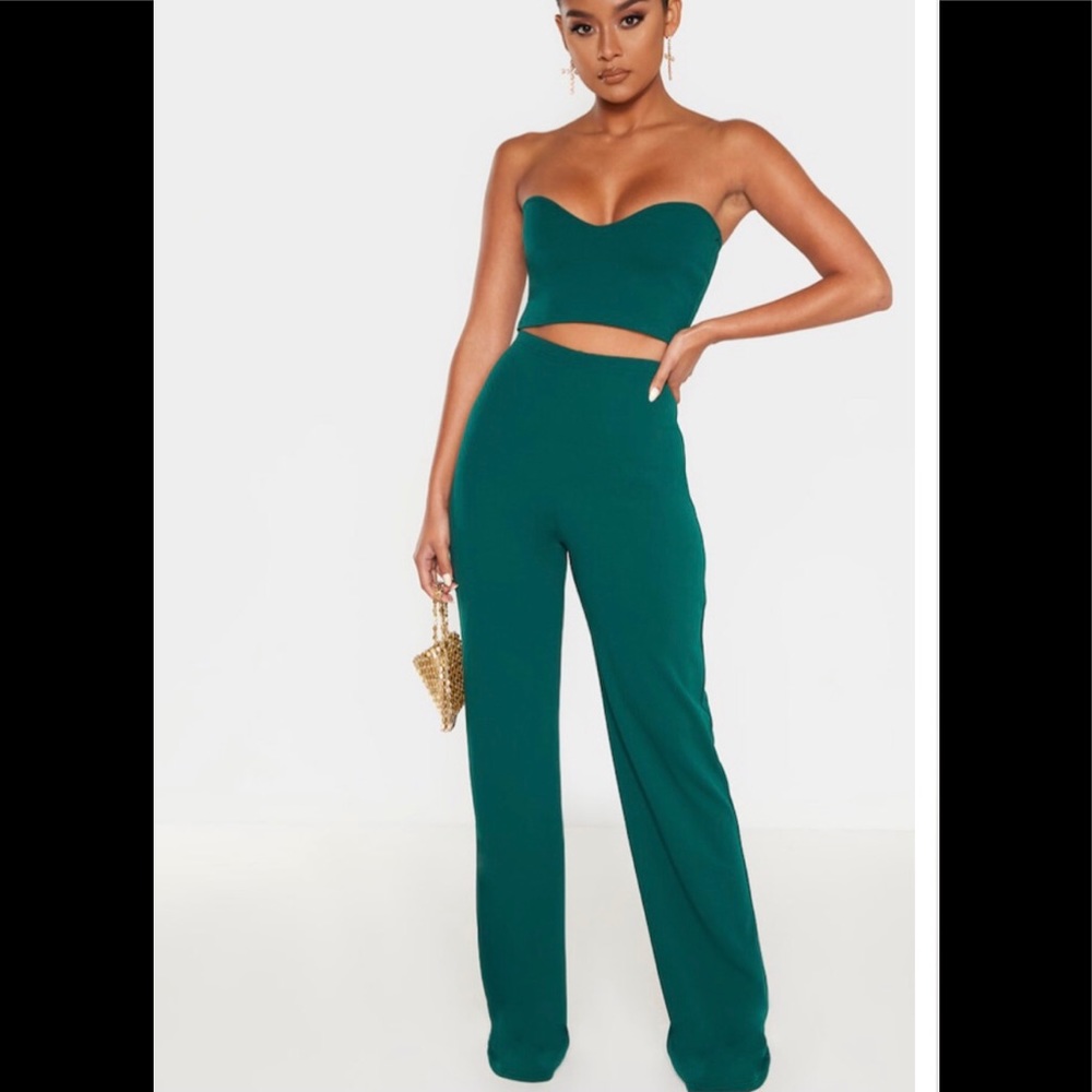 Green matching pant set